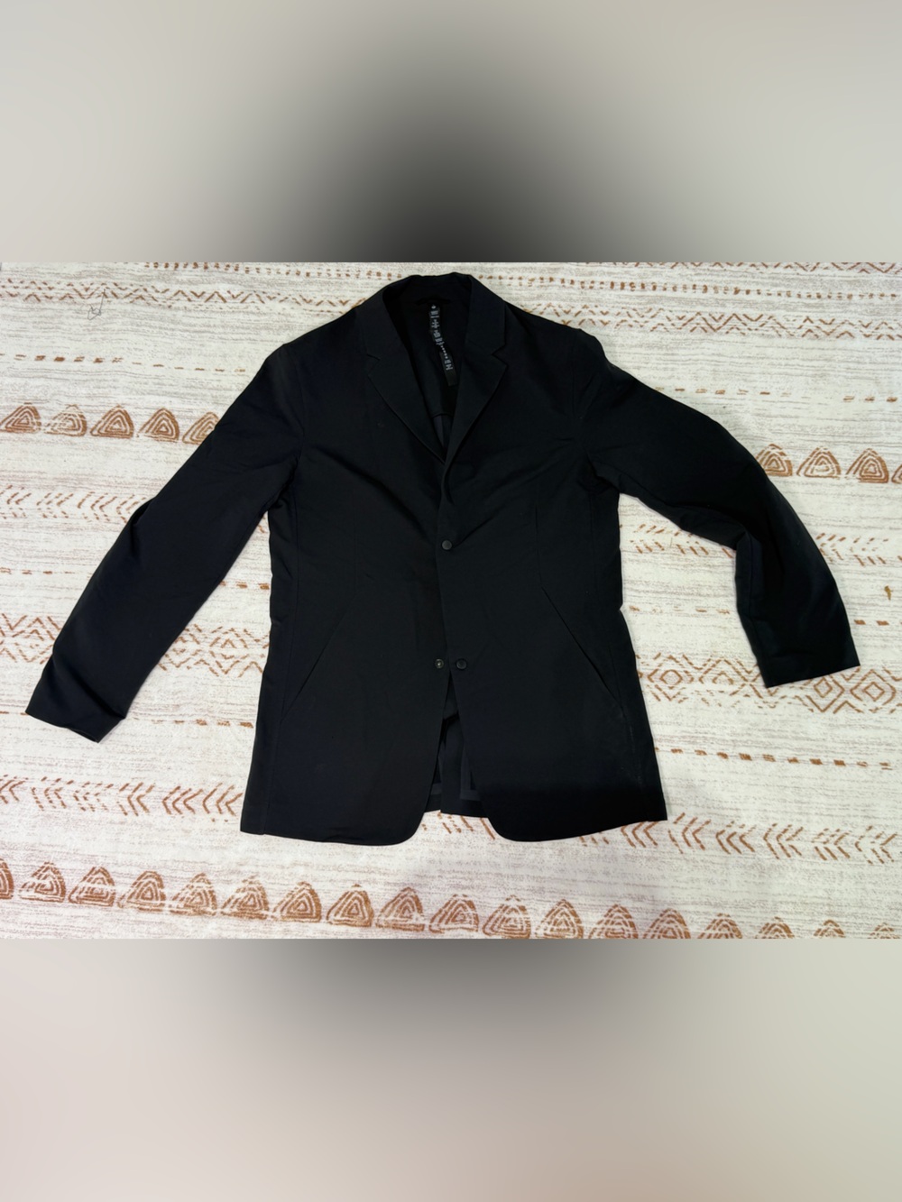 Men’s Lululemon Classic Black Blazer - Single-Breasted Suit Jacket